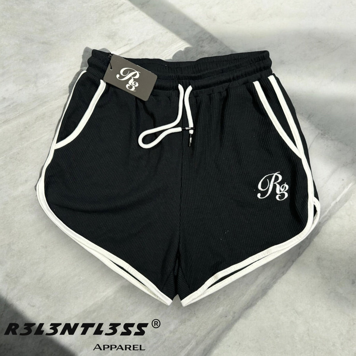 Women's Chosen One Thermal Yoga Shorts Black Diamond Color Front View